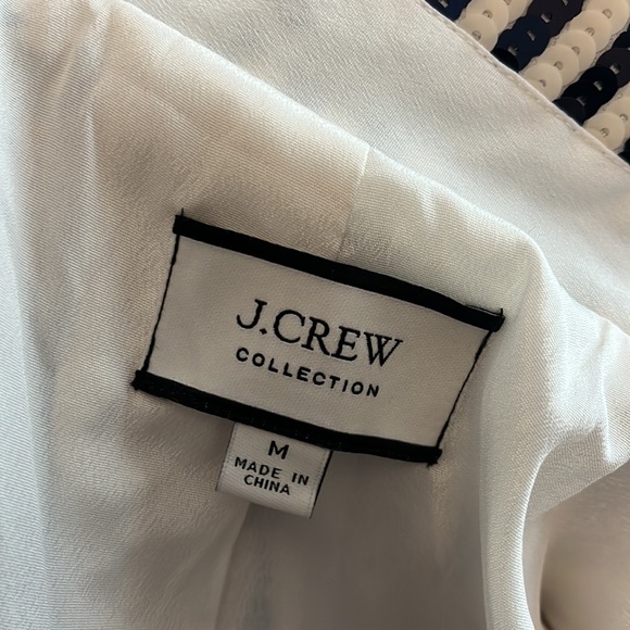 J CREW Collection drapey blazer in sequin stripe - Picture 5 of 6